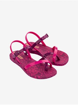 Tmavoružové dievčenské sandále Ipanema
