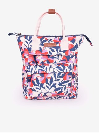 Světle růžový dámský květovaný batoh/taška Brakeburn