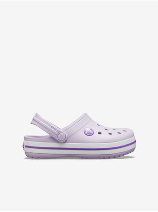 Svetlofialové dievčenské papuče Crocs