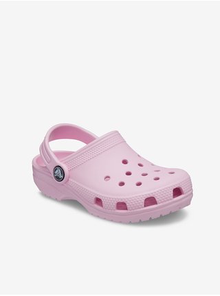 Světle růžové holčičí pantofle Crocs