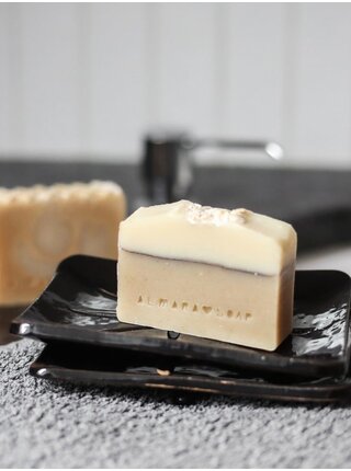 Almara Soap Keramická mýdlenka Nova obdélníková černá 1 ks
