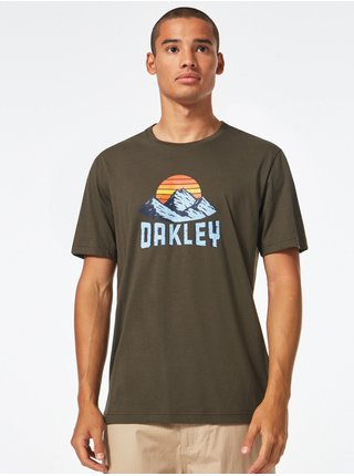 Khaki pánské tričko Oakley