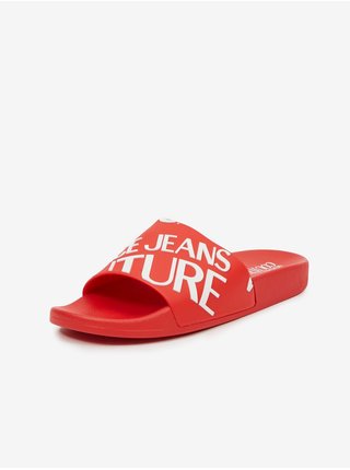Červené dámské pantofle Versace Jeans Couture