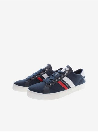 Tenisky, espadrilky pre mužov U.S. Polo Assn. - tmavomodrá, biela, červená