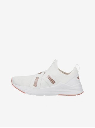 Bílé dámské slip on tenisky Puma Wired Run Slipon