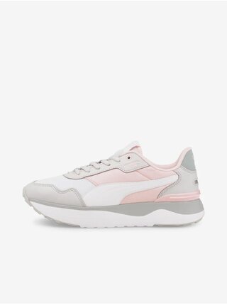 Topánky pre ženy Puma - svetlosivá, biela, svetloružová