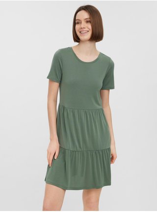 Zelené basic šaty VERO MODA Filli
