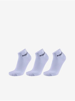 Sada troch párov ponožiek v bielej farbe Replay