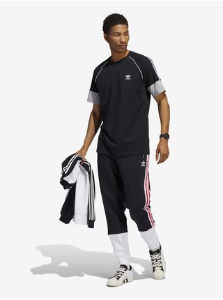 Šedo-černé pánské tričko adidas Originals