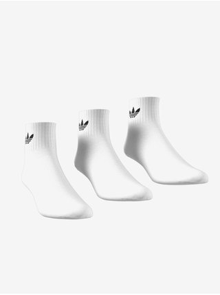 Sada tří párů ponožek v bílé barvě adidas Originals