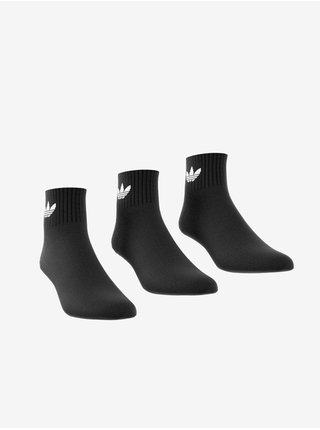 Sada troch párov ponožiek v čiernej farbe adidas Originals