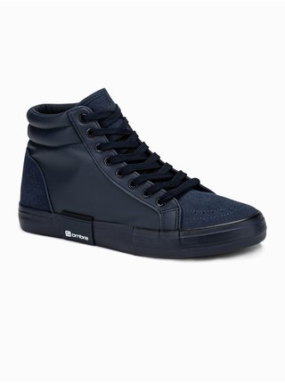 Tmavě modré pánské sneakers boty Ombre Clothing T376