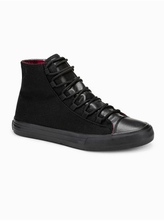 Černé pánské sneakers boty Ombre Clothing T378