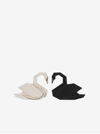 Párová brož BeWooden Black Swan