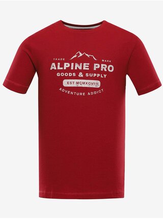 Pánské bavlněné triko ALPINE PRO BYLID červená