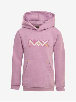 Dětská bavlněná mikina nax NAX LUISO fialová