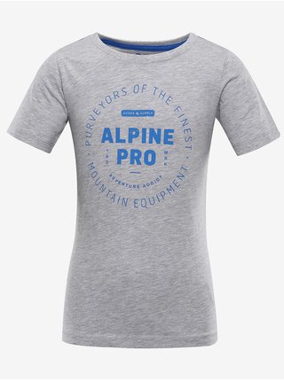 Dětské bavlněné triko ALPINE PRO YVATO šedá