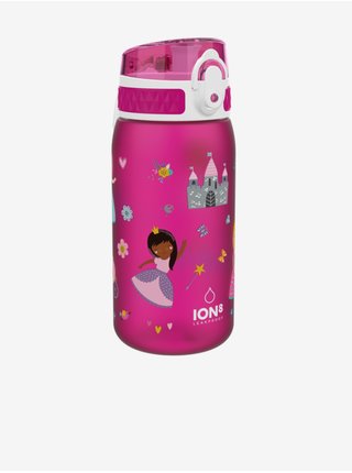 Růžová dětská lahev Ion8 One Touch Kids Princess (350 ml)