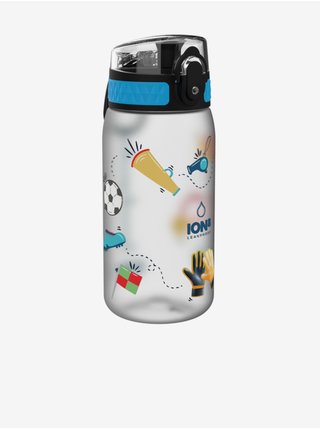 Trasparentní dětská lahev Ion8 One Touch Kids Football (350 ml)