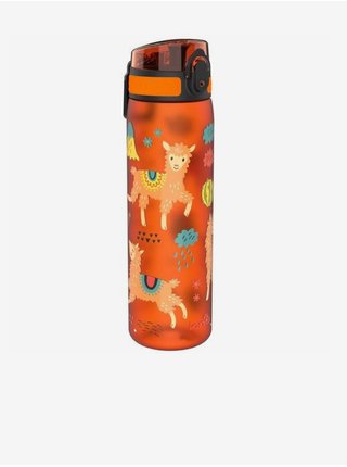 Oranžová dětská puntíkovaná lahev Ion8 One Touch Kids Lamas (500 ml)