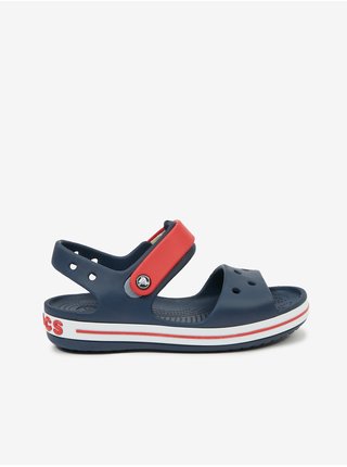 Červeno-modré dětské sandály Crocs 