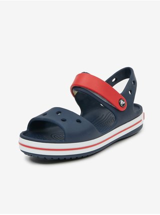 Červeno-modré dětské sandály Crocs 