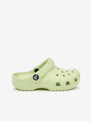Světlozelené detské papuče Crocs