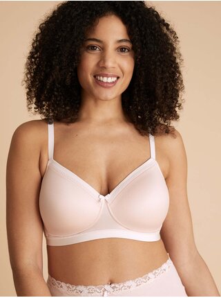 Hladká podprsenka Sumptuously Soft™ bez kostic, vel. AA–E Marks & Spencer růžová
