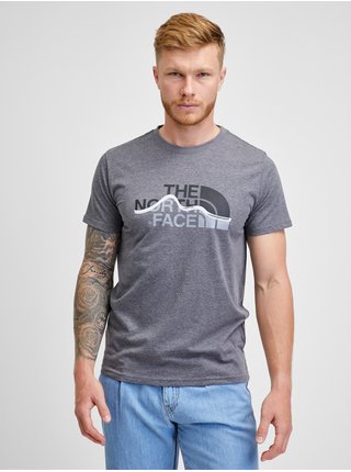 Šedé pánske tričko The North Face Mountain Line