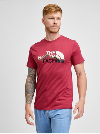 Červené pánske tričko The North Face Mountain Line