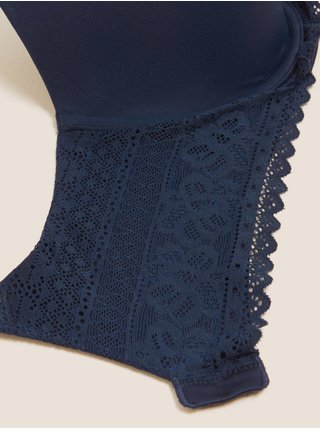 Hladká podprsenka s kosticami Sumptuously Soft™, veľ. F–H Marks & Spencer námornícka modrá