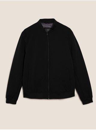 Pôvodná bunda bombera s technológiou Stormwear™ Marks & Spencer čierna