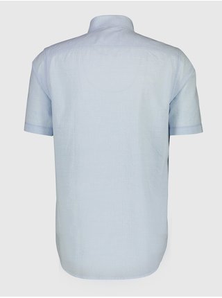 Světle modrá pánská košile s krátkým rukávem LERROS
