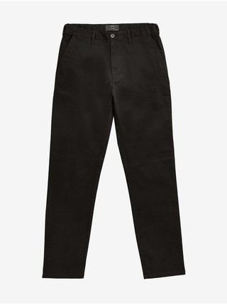 Strečové chino kalhoty pro velkou a vysokou postavu, normální střih Marks & Spencer černá