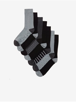 7 různých párů ponožek s technologií Cool & Freshfeet™ Marks & Spencer šedá