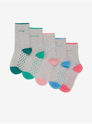 Kotníkové ponožky Sumptuously Soft™, 5 párů Marks & Spencer šedá