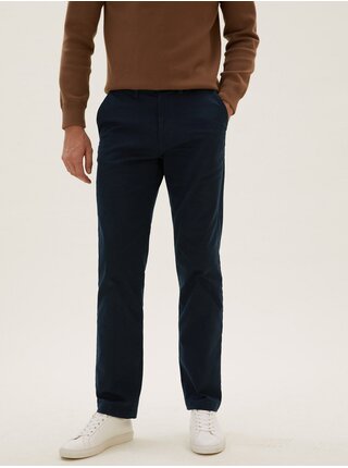 Tmavomodré pánske chino nohavice Marks & Spencer