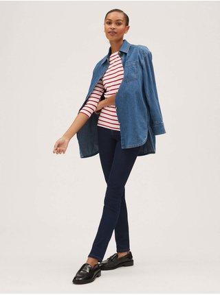 Modré dámské slim fit džíny Marks & Spencer námořnická Lily