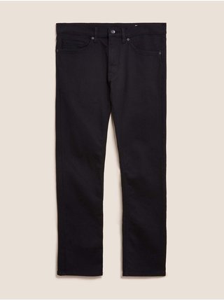Superstrečové funkční džíny úzkého střihu Marks & Spencer černá