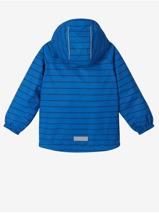 Modrá dětská pruhovaná nepromokavá bunda Reima Finbo