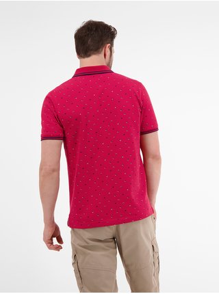 Červené vzorované polo tričko LERROS