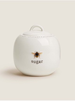 Biela cukornička s motivom včely Marks & Spencer