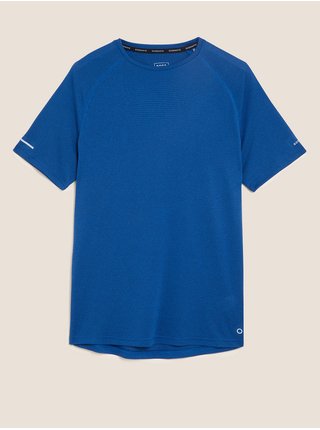 Rychleschnoucí sportovní tričko úzkého střihu Marks & Spencer modrá