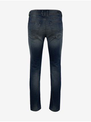 Tmavě modré pánské slim fit džíny s vyšisovaným efektem džíny Diesel Spender