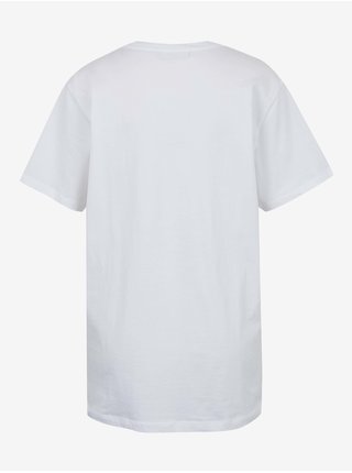 Bílé dámské prodloužené tričko Diesel Daria