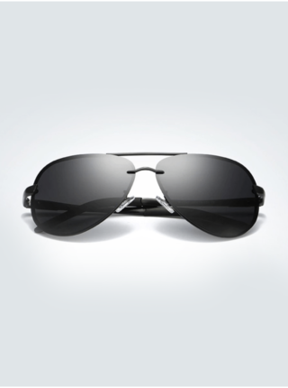 VeyRey Polarizačné okuliare pilotky Laudin čierne sklá