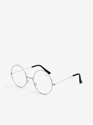 VeyRey Brýle s čirými skly lenonky Townsend stříbrné