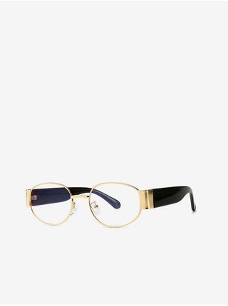VeyRey Brýle s čirými skly oválné Foy zlaté