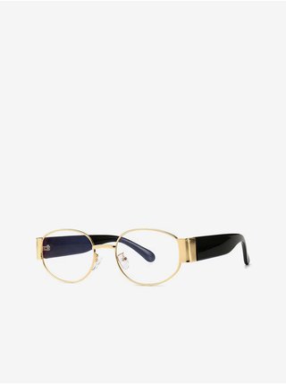 VeyRey Brýle s čirými skly oválné Foy zlaté