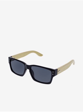 VeyRey Dřevěné sluneční brýle hranaté Fig černé